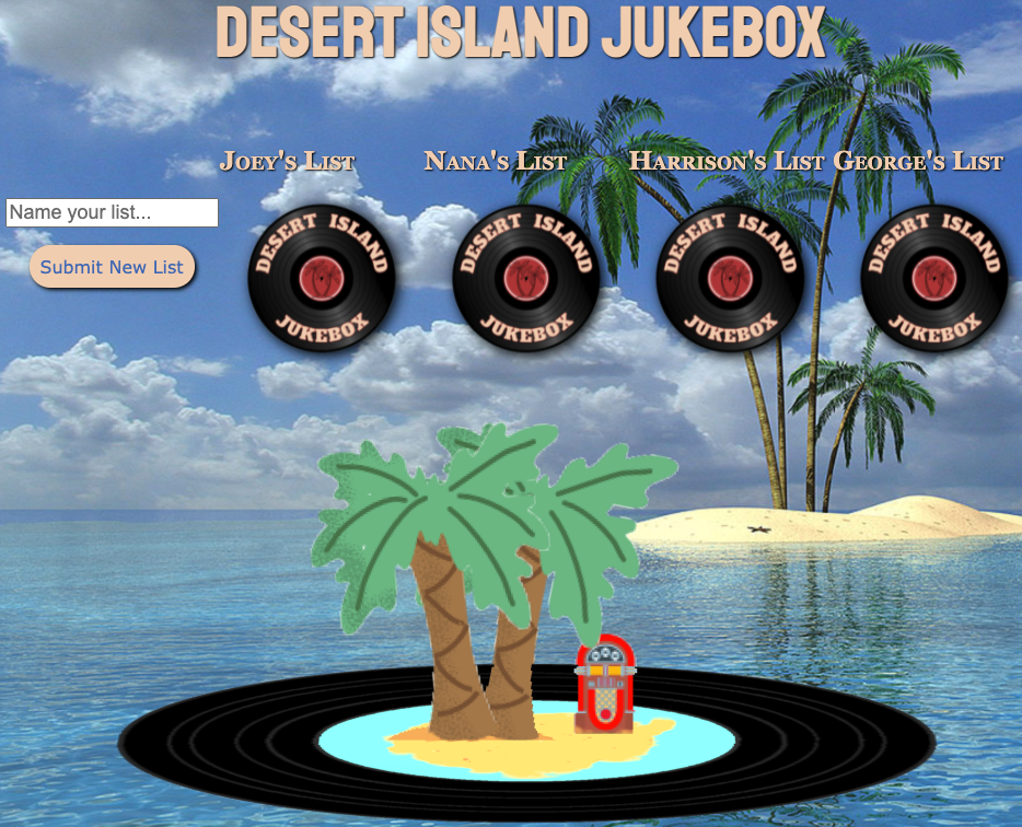 Desert Island Jukebox Screenshot 1