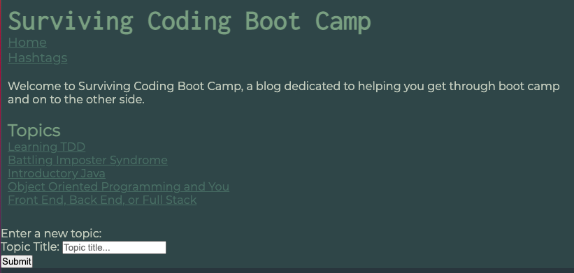 Surviving Bootcamp Screenshot 1